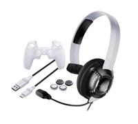 RAPTOR-GAMING SK100 - Auriculares Gaming para PS5 conexión por Cable, Incluye Funda Antideslizante, para Mando y Sticks, Cable USB-c