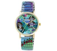 Raptor Reloj de pulsera para mujer Frida Kahlo Edition con cordón, Multicolor Azul Claro Verde