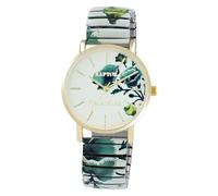Raptor Reloj de pulsera para mujer Frida Kahlo Edition con cordón, Multicolor Beige Verde, Pulsera