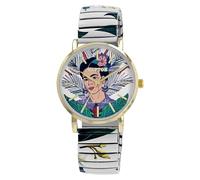Raptor Reloj de pulsera para mujer Frida Kahlo Edition con cordón, Multicolor - Orquídeas Blancas, Contemporáneo