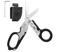 Raptor Response - Tijeras de emergencia plegables de acero inoxidable con 6 funciones, tijeras de rescate, tijeras de trauma, para uso profesional en el servicio de emergencia o tareas cotidianas