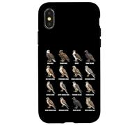 Raptors of North America Cuadro de Especies de Aves Rapaces Carcasa para iPhone X/XS