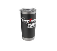 Rapture Ready 1 Thessalonians 4:17 - Second Coming of JESUS Vaso térmico de acero inoxidable de doble pared
