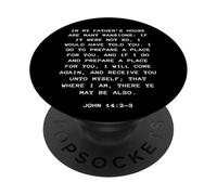 Rapture & Second Coming Gospel of Jesus - John 14:2-3 PopSockets PopGrip Adhesivo