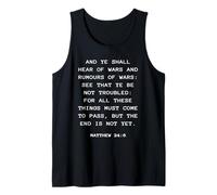 Rapture & Second Coming Gospel of Jesus - Matthew 24:6 Camiseta sin Mangas