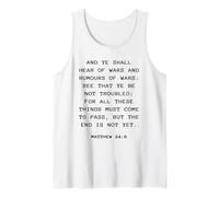 Rapture & Second Coming Gospel of Jesus - Matthew 24:6 Camiseta sin Mangas