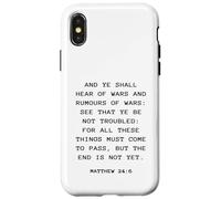 Rapture & Second Coming Gospel of Jesus - Matthew 24:6 Carcasa para iPhone X/XS