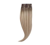 Rapunzel of Sweden Classic Clip-ins Straight / Light Volume / 3 pieces Brown Ash Blonde Balayage B5.1/7.3 40 cm Extensiones de cabello 52.5 g