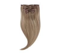 Rapunzel of Sweden Classic Clip-ins Straight / Medium Volume / 7 pieces Brown Ash Blonde Balayage B5.1/7.3 50 cm Extensiones de cabello 110 g