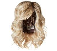Raquel Welch Editor's Pick - Peluca estilo Bob en capas hasta los hombros por Hairuwear, tamaño de gorra grande, SS19/23, color galleta sombreada