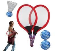 Raqueta de bádminton - 21 pulgadas fuera de juego | EVA Set - Equipo deportivo ligero portátil con ShuttleCock y Ball For Parent Child Bonding Beach Playground Backyard School Training