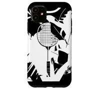Raqueta de bádminton Retro Jugador de Volante Carcasa para iPhone 11