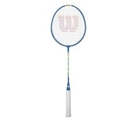 Wilson Raqueta de bádminton Champ 90, marco dinámico, pre-encordada, azul/blanco, talla 3
