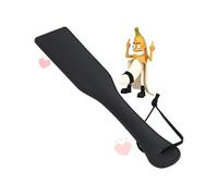 Raqueta De Cuero PU Negra, Agarre CóModo, Gran áRea De Raqueta, FáCil De Usar, Regalo para Parejas - K12