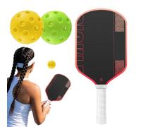 Raqueta de entrenamiento deportivo de fibra de carbono con palas de | Palas de pepinillo profesional para principiantes, profesionales, atletas, jugadores avanzados, torneos de partidos