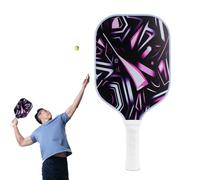 Raqueta de Pickle Ball, paletas de Pickleball LED | Raqueta de Pickleball Ligera de Fibra de Vidrio | Suministros para Exteriores de Agarre cómodo, Accesorios de Pickleball de núcleo de de