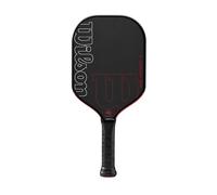 Raqueta de Pickleball Padel Wilson Blaze Edgeless 13, Diseño Elegante y Retroalimentación Optimizada, Durabilidad Mejorada del Mango con Sensación Uniforme, Color: Negro/Rojo, Talla: 2
