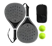 Raqueta de pickleball | Pala antideslizante de fibra de carbono ligera - Juego de raquetas de tenis | para mujeres, hombres y adultos, juegos deportivos, práctica, playa, parque, jardín, escuela