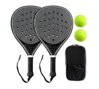 Raqueta de Pickleball | Pala de fibra de carbono, portátil, antideslizante, ergonómica - Set de Raquetas de Pádel,Para mujeres, hombres, niños, adultos, deportes, playa, parque, jardín, escuela, exter