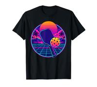 Raqueta de Pickleball y Pelota Retrowave Camiseta