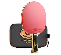 Raqueta de Ping-Pong, Raqueta de Ping-Pong Entrenamiento con Nueva tecnología, recubierta Goma, Funda rígida