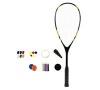 Raqueta de squash de aleaciones de aluminio, absorbente de golpes, pala de entrenamiento para principiantes, suministros de entrenamiento, raqueta absorbente de golpes