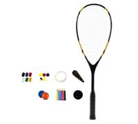 Raqueta de squash de aleaciones de aluminio, absorbente de golpes, pala de entrenamiento para principiantes, suministros de entrenamiento, raqueta absorbente de golpes