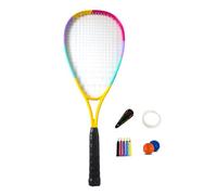 Raqueta de squash de aleaciones de aluminio, absorbente de golpes, pala de entrenamiento para principiantes, suministros de entrenamiento, raqueta absorbente de golpes
