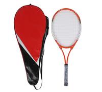Raqueta de Tenis de 27 Pulgadas para Adultos y Adolescentes, Raqueta de Tenis recreativa de aleación de Aluminio y Nailon con empuñadura cómoda, Marco Reforzado y Bolsa para (Roja)