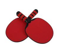 Raqueta de Tenis de Mesa 2 Piezas de Plástico Roja | Agarre Cómodo y Control Preciso, Uso Exterior y Entornos Profesionales