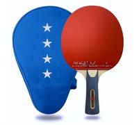 Raqueta de tenis de mesa de 4 estrellas profesional aprobada por ITTF, rendimiento avanzado con estructura de 5 capas, control y rotación de alta velocidad, ideal para jugadores experimentados