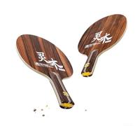 Raqueta de tenis de mesa, placa inferior de paleta base de siete capas para profesionales para bate de ping pong, estructura de núcleo de carbono de madera (mango largo)