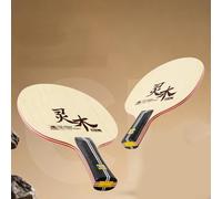 Raqueta de tenis de mesa, placa inferior de remo, base de siete capas para profesionales para bates de ping pong, núcleo de fibra de carbono de madera (mango largo)