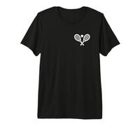 Raqueta de Tenis Logotipo de Tenis Simple Jugador de Tenis Camiseta Premium