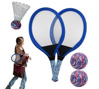 Raqueta De Tenis Para Niños - Juego Deportivo Interactivo Padre-Hijo Para Fitness Activo | Juguete De Raqueta De Bádminton Al Aire Libre Para Niños 1 Par Con Pelota | Para Niños Y Niñas
