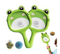 Raqueta de tenis para niños, juguete deportivo con forma de rana, raqueta de tenis, para interiores y exteriores, playa de arena, parques infantiles, zona de jardín, patio trasero, deportes