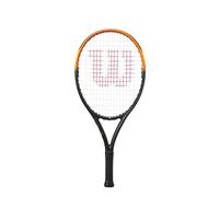 Raqueta de Tenis Wilson Burn Spin Jr 24, para Potencia y Efecto con Precisión, Agilidad Excepcional, Superficie de Golpeo Ampliada, Color: Negro/Naranja, Tamaño: 24