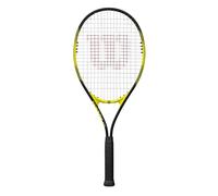 Raqueta de Tenis Wilson Energy XL, Fabricada con Aleación AirLite, Cabeza Generosa y Fundas Absorbentes de Impacto, Longitud Extra, Viene Pre-Encordada, Color: Negro/Amarillo, Talla: 2