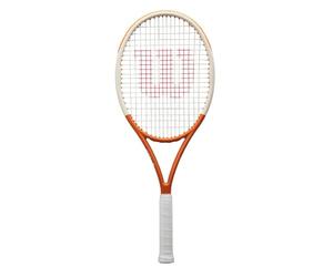 Raqueta de Tenis Wilson Roland-Garros Team 102, Marco Ultra-Ligero para una Maniobrabilidad Excelente y Potencia Aumentada, Logra Mayor Alcance y Torsión Estable, Color: Azul Marino/Blanco, Talla: 1