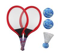 Raqueta de tenis y bádminton - 21.26x113.19 pulgadas deportes al aire libre para niños para un aprendizaje divertido, diseño liviano con 1 par Shuttlecock, juego de bola educativa para el jardín de ja