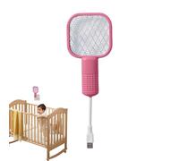 Raqueta eléctrica Fly Swatter - Zapper eléctrico de malla de seguridad para en interiores y exteriores | Zapper Racket for Home Bedroom Kitchen | Powerful Mosquitoes Trap Lamp with Integrated