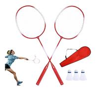Raquetas de bádminton, Raqueta de bádminton de un conjunto de a más lento para 2 jugadores, para adultos, accesorios de tiempo libre al aire libre, equipo deportivo