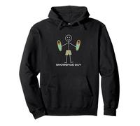 Raquetas de Nieve Divertidas para Hombre Sudadera con Capucha