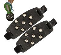 Raquetas de nieve - tacos de hielo para botas, zapatos, tacos de hielo, mangos de tracción para botas y zapatos, portátiles antideslizantes para zapatillas de deporte, equipo de senderismo de invierno