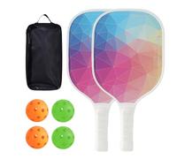 Raquetas de Paddleball - Set de 2 Raquetas a Grande, Equipo de Entrenamiento para Atletas Gimnasio Escuela Playa Vacaciones