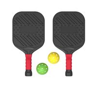Raquetas de Pickle Ball, Remo de - Juego de paletas de Pickelball ampliadas Portátiles de 2 piezas, ligero de fibra de vidrio, raquetas deportivas con mango antideslizante para hombres y mujeres