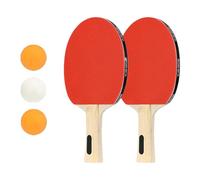 Raquetas de ping pong profesionales con 3 pelotas, pala portátil para jugar en interiores y exteriores, bate de entrenamiento profesional