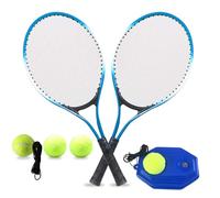 Raquetas de Tenis con y Entrenador para niños Principiantes Raqueta Ligera Flexible Gran Punto Dulce Despertar el interés la Confianza en práctica del