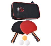 Raquetas de Tenis de Mesa Profesionales, Juego de 2 paletas de Pong Premium con Estuche de Transporte, 3 Pelotas para práctica de Entrenamiento, Deportes en Interiores y