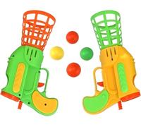 Raquetas Pelota al cesto Haz clic y toma Click And Catch Ball Game Raqueta Lanza Bolas Lanza Bolas Juego Bola en Cesta Atrapa la Pelota Juego 2 Pistolas 4 Bolas Baloncesto Gun